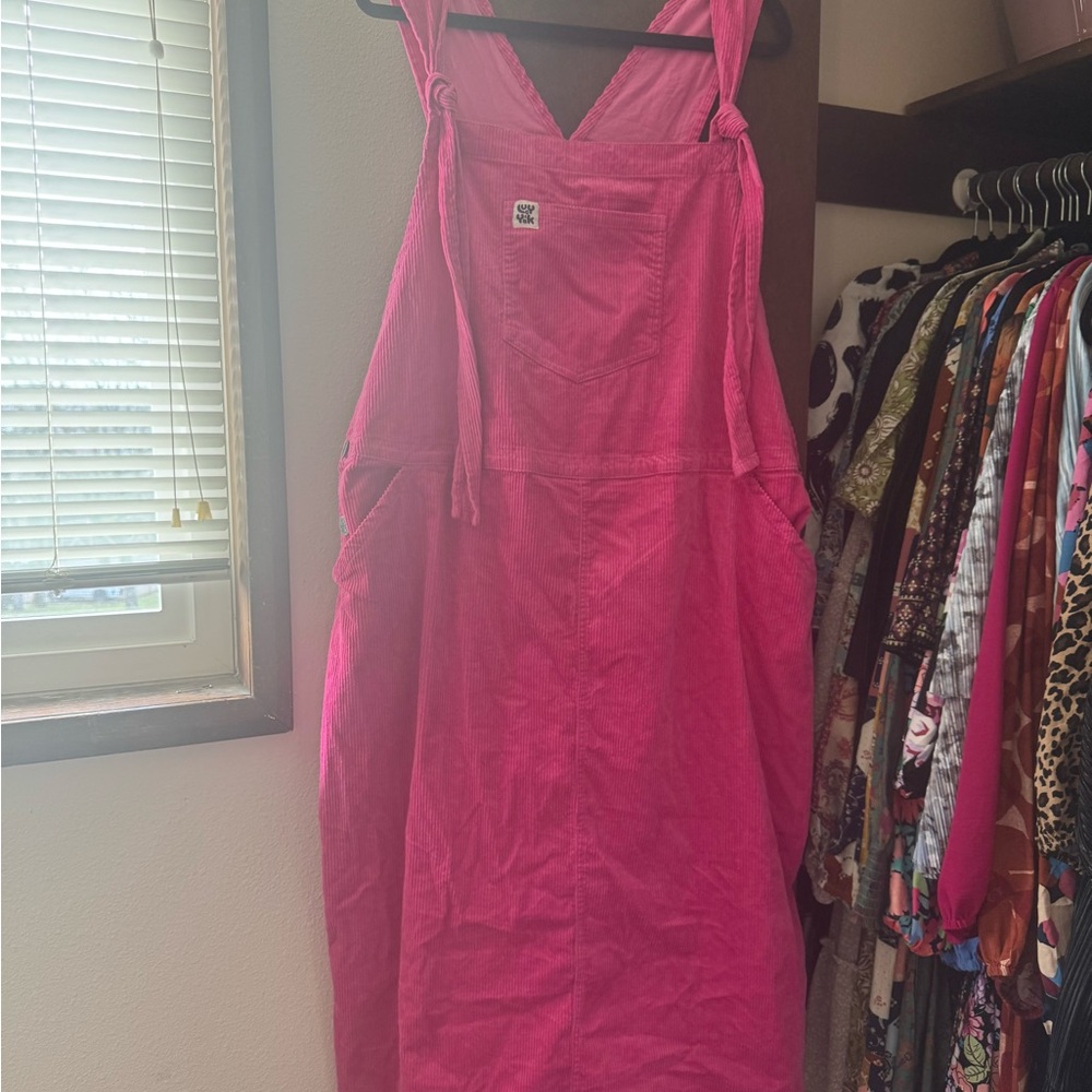 Lucy & Yak Fuchsia Corduroy Dress